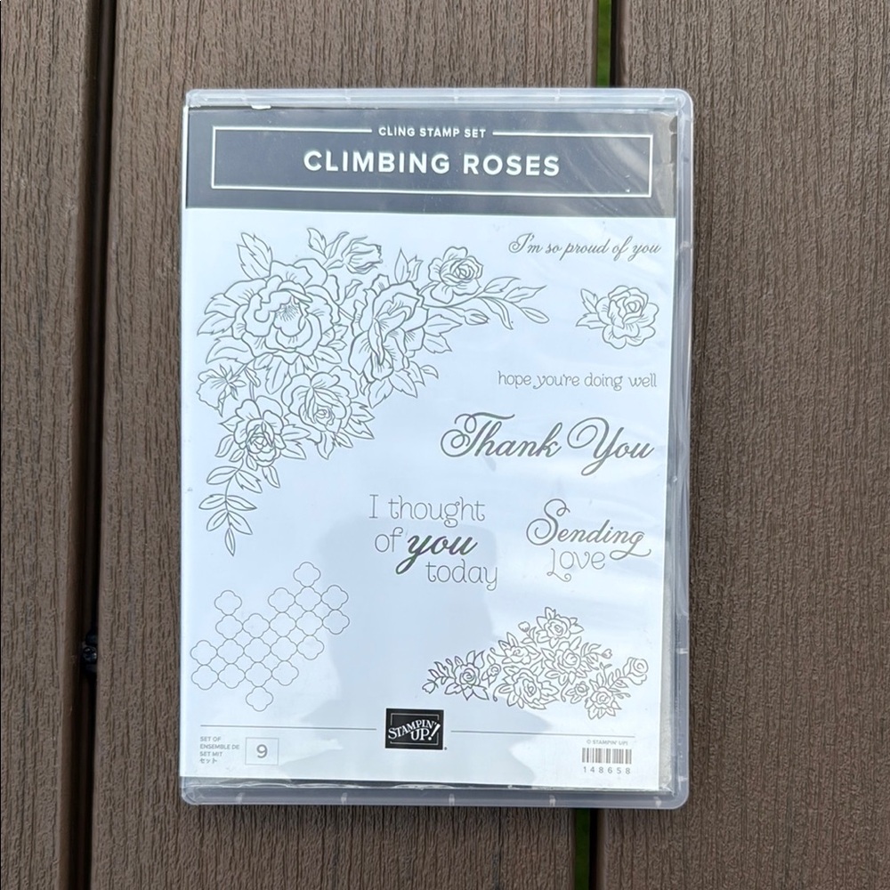 Stampin' Up! Black Floral Design Stamps